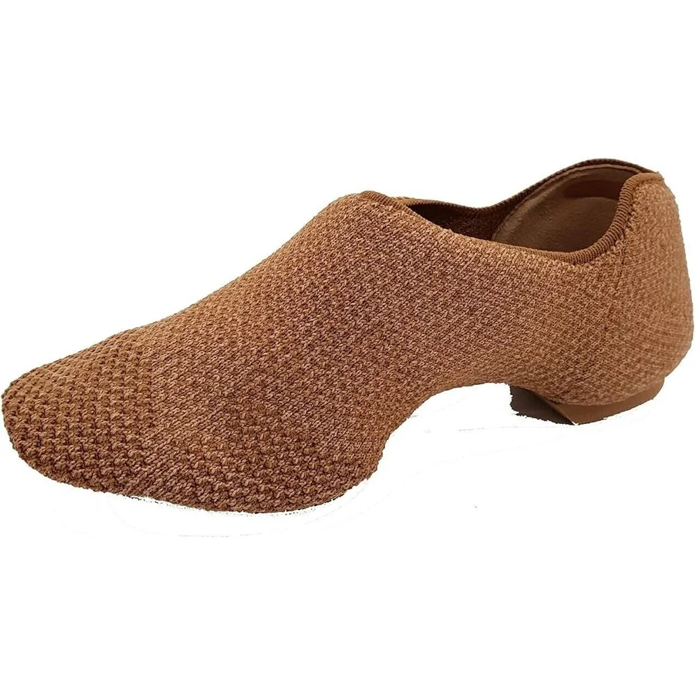 NEW IN BOX Capezio Pure Knit‎ Jazz Women's size 7 Wide Natural CG31W Dance Shoes